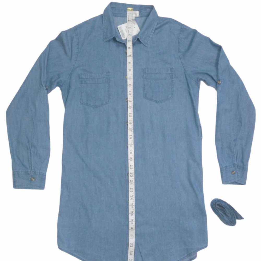 DIZZIRE Blue T-shirt Dress Junior Size (M) - Picture 6 of 7